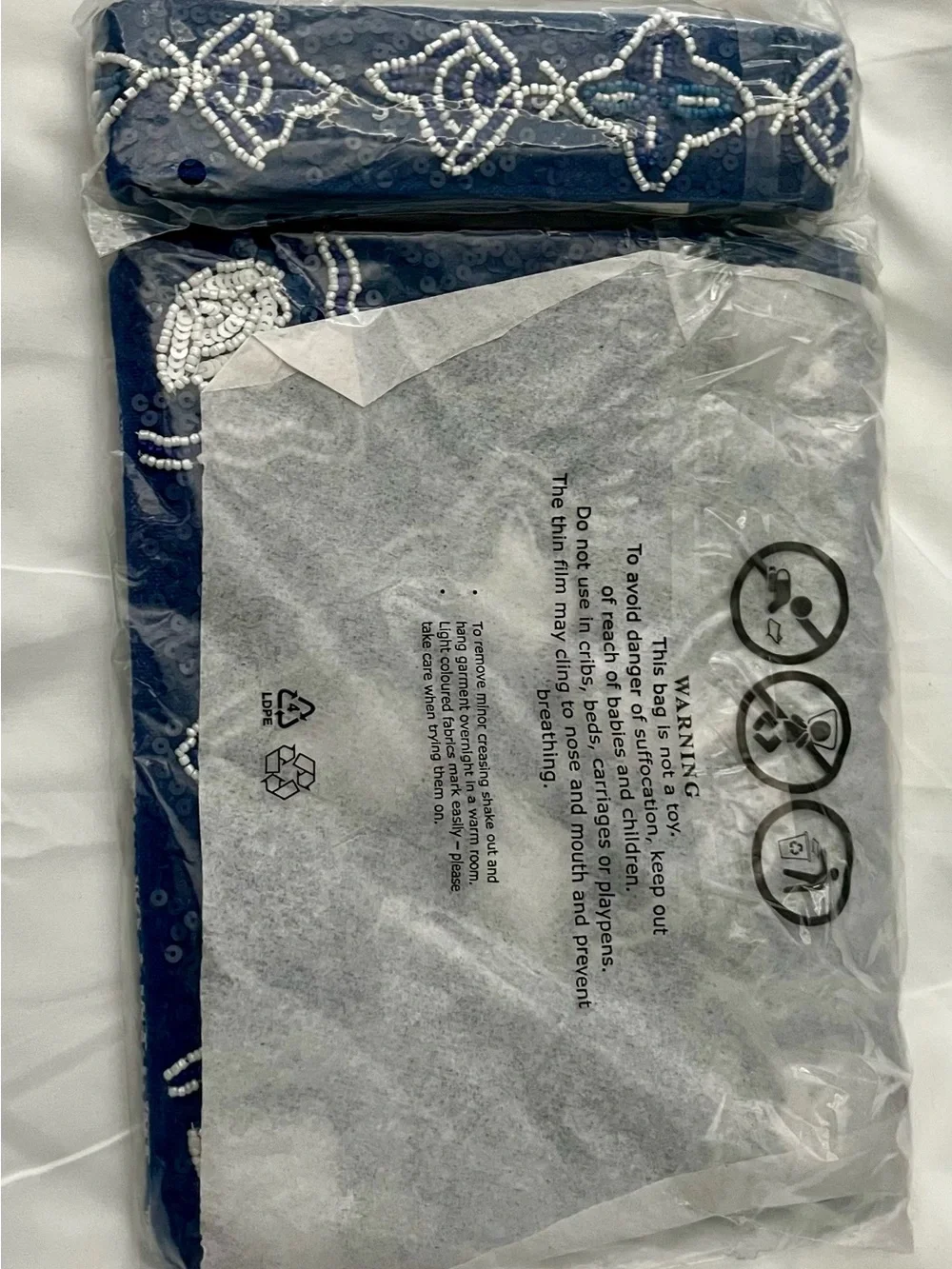 America & Beyond Tote With Bag Strap and Pouch oriental Blue